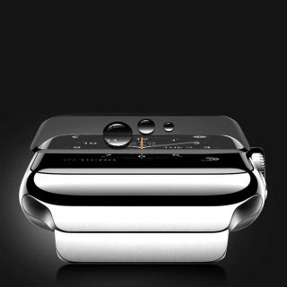 Schutzglas f&uuml;r Apple Watch 42mm transparenter 9H Displayschutz blasenfrei geh&auml;rtetes Glas