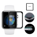 Schutzglas für die Apple Watch 42mm transparenter 9H Displayschutz blasenfrei gehärtetes Glas