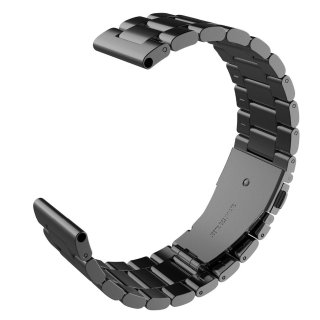 Zubeh&ouml;r f&uuml;r Samsung Gear S3 Frontier / Classic 22mm Ersatz Armband Uhr Metall Band Edelstahl (Schwarz)