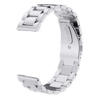 Ersatz Armband für Samsung Gear S3 Frontier / Classic 22mm Zubehör Uhr Metall Band Edelstahl (Farbe: silber)