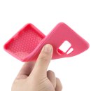 Schutzhülle weich für Samsung Galaxy S9 SM-G960 5.8 Zoll Silikon Hülle Case aus flexiblem Material Rosa