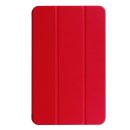 3er Set für Samsung Galaxy Tab A 10.1 Zoll SM-T580 T585 Tablet mit Schutzhülle + Schutzglas + Touch Pen mit Auto Sleep/Wake Hülle 3in1 Rot