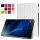 3er Set für Samsung Galaxy Tab A 10.1 Zoll SM-T580 T585 Tablet mit Schutzhülle + Schutzglas + Eingabestift mit Auto Sleep/Wake Hülle 3in1 Weiß