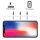 2er Set für Apple iPhone X 5.8 Zoll mit Anti Gravity Hülle Handyhülle + Schutzglas Displayschutzfolie 2in1 Set Schwarz