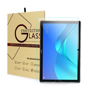 Schutzglas für Huawei MediaPad M5 mit 10.8 Zoll Displayschutz 9H Screen Protector Hartglas blasenfrei fettabweisend