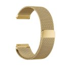 Uhrband 22mm Edelstahl für Fossil Q Founder 2.0/Marshal/Wander/Crewmaster Ersatzarmband mit Magnetverschluss in FarbeFarbe: gold
