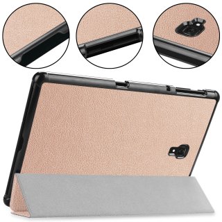 Case für Samsung Galaxy Tab A SM-T590 SM-T595 SM-T597 10.5 Zoll Schutzhülle Smart Cover Hülle mit Auto Sleep/Wake + Touchpen Gold