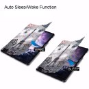 Hülle für Samsung Galaxy Tab A SM-T590 SM-T595 SM-T597 10.5 Zoll Schutzhülle Smart Cover mit Auto Sleep/Wake + Touchpen