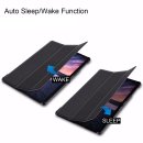 Hülle für Samsung Galaxy Tab S4 SM-T830 SM-T835 SM-T837 10.5 Zoll Schutzhülle Smart Cover mit Auto Sleep/Wake + Touchpen Schwarz