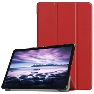 Schutzhülle für Samsung Galaxy Tab A SM-T590 SM-T595 SM-T597 10.5 Zoll Hülle Flip Case mit Auto Sleep/Wake + Touchpen Weinrot