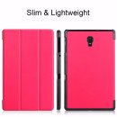 Case für Samsung Galaxy Tab A SM-T590 SM-T595 SM-T597 10.5 Zoll Schutzhülle Smart Cover Hülle mit Auto Sleep/Wake + Touch Pen Rosa