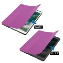 Case für Apple iPad 9.7 2017/2018 Schutzhülle Smart Cover Hülle mit Auto Sleep/Wake + integriertem S-Pen Halter Lila