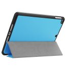 Schutzhülle für Apple iPad 9.7 2017/2018 Hülle Flip Case mit Auto Sleep/Wake + integriertem S-Pen Halter Hellblau