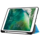 Schutzhülle für Apple iPad 9.7 2017/2018 Hülle Flip Case mit Auto Sleep/Wake + integriertem S-Pen Halter Hellblau