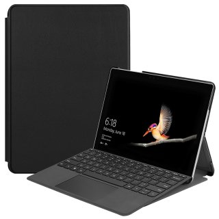 Hülle für Microsoft Surface Go/Go2 2-in-1 Tablet 10 Zoll Smart Cover Etui mit Auto Sleep/Wake Funktion Schwarz