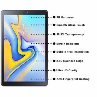 Schutzglas f&uuml;r Samsung Galaxy Tab A SM-T387 2018 8.0 Zoll Displayschutz 9H Screen Protector Hartglas blasenfrei fettabweisend