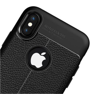 Hülle für Apple iPhone XS Max Schutzhülle 6.5 Zoll Slim Case Cover Outdoor Handyhülle aus TPU Stoßfest Extra Schutz Leicht Schwarz