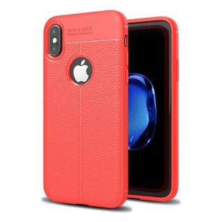 Case für Apple iPhone XS Max Hülle 6.5 Zoll Dünn Cover Schutzhülle Outdoor Handyhülle aus TPU Stoßfest Extra Schutz Robust Rot