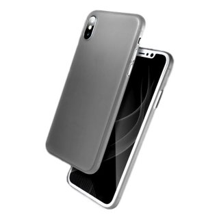 Cover für Apple iPhone XR Handyhülle 6.1 Zoll Ultra Slim Bumper Schutzhülle aus TPU Stoßfest Extra Dünn Leicht Schlank Grau