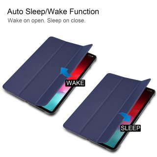 Hülle für Apple iPad Pro 11 2018 11 Zoll Slim Case Etui mit Auto Sleep/Wake Funktion Blau