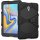 3in1 Hülle für Samsung Galaxy Tab A 10.5 Zoll SM-T590 T595 Outdoor Cover mit Displayschutz + Ständer Schwarz