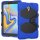 3in1 Schutzhülle für Samsung Galaxy Tab A 10.5 Zoll SM-T590 T595 Hard Case mit Displayfolie + Standfunktion Blau