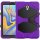 3in1 Tasche für Samsung Galaxy Tab A 10.5 Zoll SM-T590 T595 Schutzhülle mit Displayschutzfolie + Gestell Lila