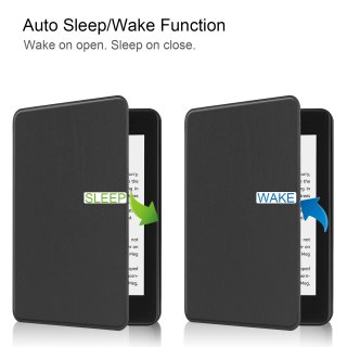Hülle für Kindle Paperwhite 10. Generation - 2018 6 Zoll E-Book Reader Smart Cover mit Auto Sleep/Wake Funktion Schwarz