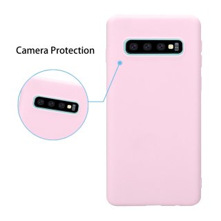Case f&uuml;r Samsung Galaxy S10 Plus/S10+ SM-G975 Handyh&uuml;lle 6.4 Zoll Ultra D&uuml;nn Cover Schutzh&uuml;lle aus TPU Extra Slim Leicht Pink