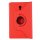 2in1 Set für Samsung Galaxy Tab A 10.5 SM-T590 T595 mit 360° Case + Schutzschutzfolie Smart Cover Etui Rot