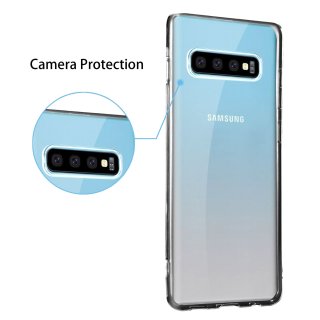 Cover für Samsung Galaxy S10 Plus/S10+ SM-G975 Handyhülle 6.4 Zoll Ultra Slim Bumper Schutzhülle aus TPU Stoßfest Extra Dünn Leicht Schlank