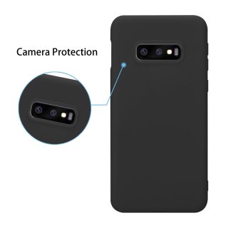 Schutzhülle für Samsung Galaxy S10e SM-G970 Cover 5.8 Zoll Ultra Slim Case Tasche aus TPU Stoßfest Extra Dünn Schlank Schwarz
