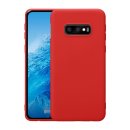 Hülle für Samsung Galaxy S10e SM-G970 Schutzhülle 5.8 Zoll Ultra Dünn Case Cover aus TPU Stoßfest Extra Slim Leicht Rot