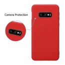 Hülle für Samsung Galaxy S10e SM-G970 Schutzhülle 5.8 Zoll Ultra Dünn Case Cover aus TPU Stoßfest Extra Slim Leicht Rot