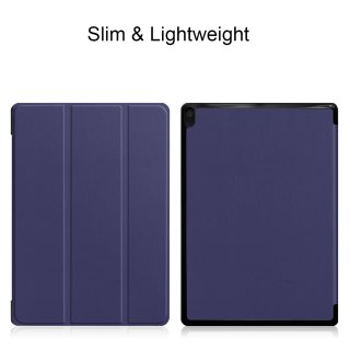 Schutzhülle für Lenovo Tab E10 TB-X104F 10.1 Zoll Slim Case Etui mit Standfunktion und Auto Sleep/Wake Funktion Blau