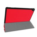 Schutzhülle für Lenovo Tab P10 TB-X705F 10.1 Zoll Slim Case Etui mit Standfunktion und Auto Sleep/Wake Funktion Rot