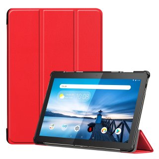 Tablet H&uuml;lle f&uuml;r Lenovo Tab M10 (2018) TB-X605F 10.1 Zoll Slim Case Etui mit Standfunktion und Auto Sleep/Wake Funktion Rot