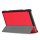 Tablet Hülle für Lenovo Tab M10 (2018) TB-X605F 10.1 Zoll Slim Case Etui mit Standfunktion und Auto Sleep/Wake Funktion Rot