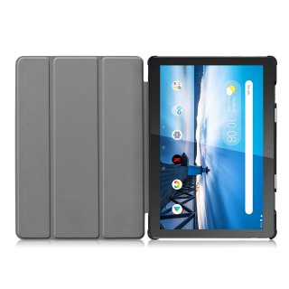 Cover f&uuml;r Lenovo Tab M10 (2018) TB-X605F 10.1 Zoll Tableth&uuml;lle Schlank mit Standfunktion und Auto Sleep/Wake Funktion Grau