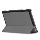 Cover für Lenovo Tab M10 (2018) TB-X605F 10.1 Zoll Tablethülle Schlank mit Standfunktion und Auto Sleep/Wake Funktion Grau