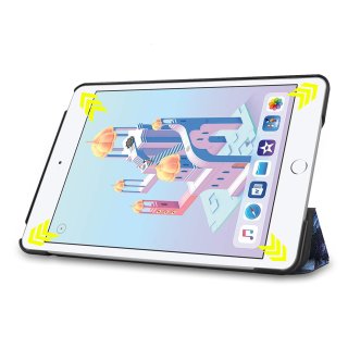 Cover für Apple iPad Mini 4/5 7.9 Zoll Tablethülle Schlank mit Standfunktion und Auto Sleep/Wake Funktion