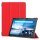 Tablet Set für Lenovo Tab M10 TB-X605F 10.1 mit Schutzhülle + Schutzfolie Hülle Smart Case Hartglas Rot
