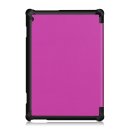 Schutz Set für Lenovo Tab M10 (2018) TB-X605F 10.1 Tablet mit Smart Hülle + Displayschutz Tasche Folie Lila