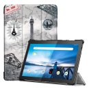 Set für Lenovo Tab M10 (2018) TB-X605F 10.1 mit Smart Schutzhülle + Displayschutz Etui Cover Schutzfolie