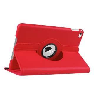 Schutzhülle für Apple iPad Mini 4/5 7.9 Zoll Hülle Flip Case 360° Drehbar Rot
