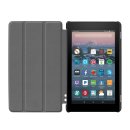 Tablet Hülle für Amazon Kindle Fire7 2017/2019 7.0 Zoll Slim Case Etui mit Standfunktion und Auto Sleep/Wake Funktion Rot