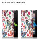 Tablet Hülle für Amazon Kindle Fire7 2017/2019 7.0 Zoll Slim Case Etui mit Standfunktion und Auto Sleep/Wake Funktion