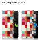 Cover für Amazon Kindle Fire7 2017/2019 7.0 Zoll Tablethülle Schlank mit Standfunktion und Auto Sleep/Wake Funktion