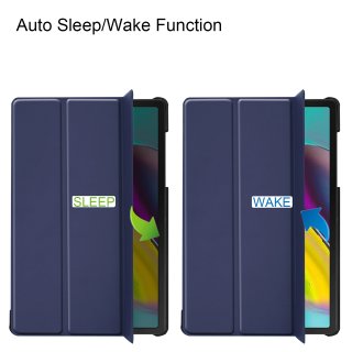 Schutzhülle für Samsung Galaxy Tab S5e SM-T720 10.5 Zoll Slim Case Etui mit Standfunktion und Auto Sleep/Wake Funktion Blau