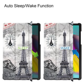 Hülle für Samsung Galaxy Tab S5e SM-T720 10.5 Zoll Smart Cover Etui mit Standfunktion und Auto Sleep/Wake Funktion